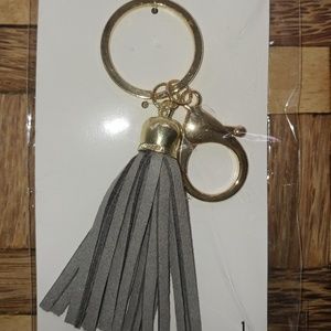 Leather Tassel Key-chain NWOT